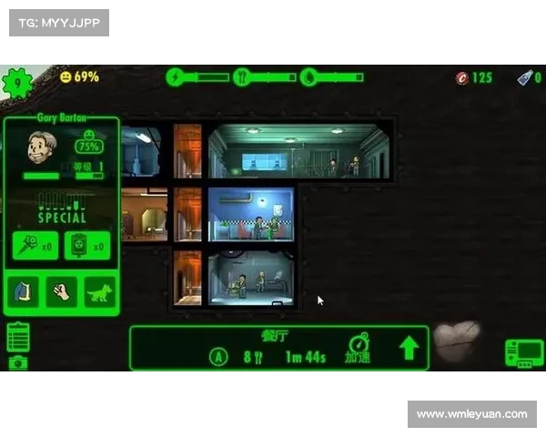 辐射避难所在线：房间移动为中心